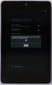Nexus7のWPSボタン待ち